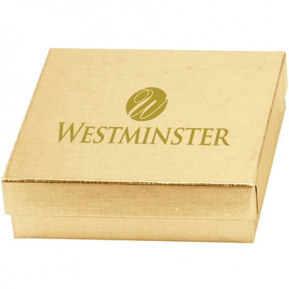 Gold Linen Promotional Gift Box
