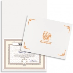 Linen Certificate & Promotional Diploma Folder - 11.75"w x 9.25"h