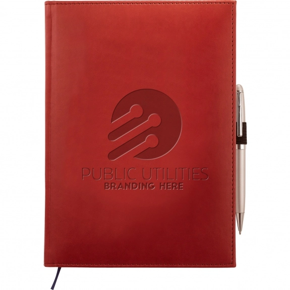 Red Pedova Bound Lined Promotional JournalBook