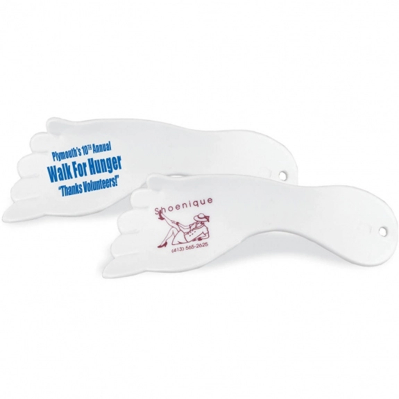 White Foot Shaped Promotional Shoe Horn