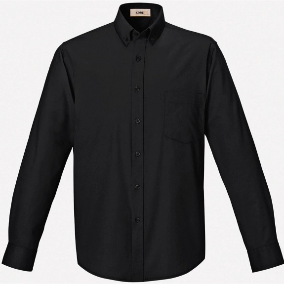 Black Core365 Operate Custom Button Down Dress Shirt - Men's - Tall