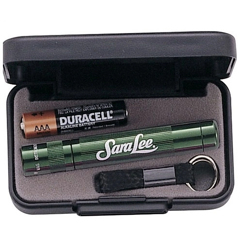 Green Solitaire MAG-LITE Promotional Flashlight