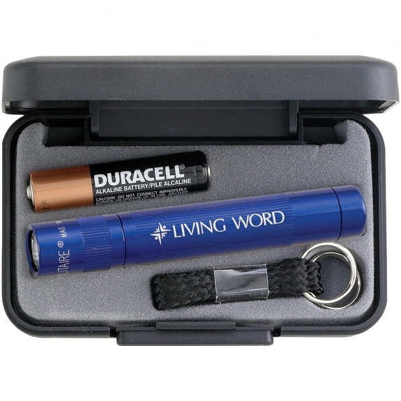Navy Blue Solitaire MAG-LITE Promotional Flashlight
