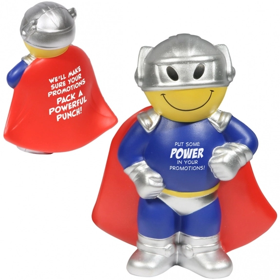  Blue/Red Superhero Promotional Stress Reliever