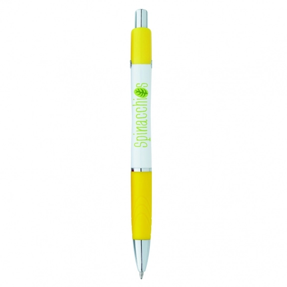Yellow BIC Emblem Retractable Custom Pen