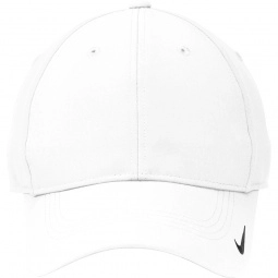 White Nike Golf Swoosh Legacy 91 Unstructured Custom Caps