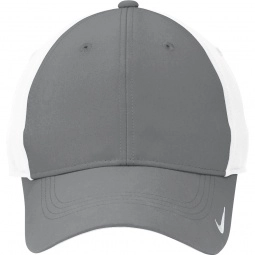 Dark Grey/White Nike Golf Swoosh Legacy 91 Unstructured Custom Caps