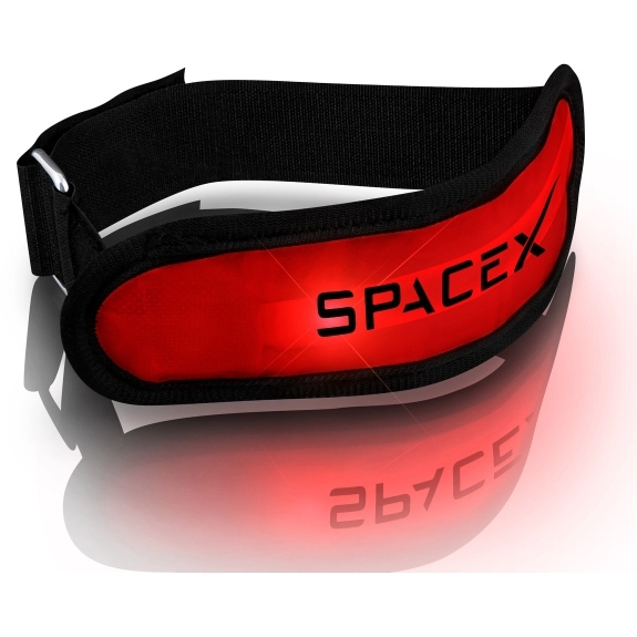 Red - Light-Up Flashing Safety Custom Armband