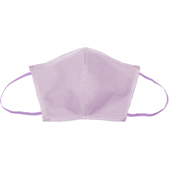 Lavender Colored Canvas Face Mask w/ Elastic Ear Loops