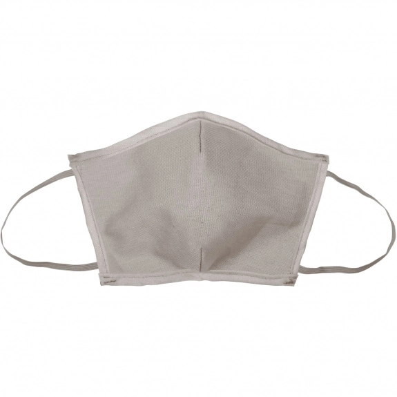 Overcast Colored Canvas Face Mask w/ Elastic Ear Loops