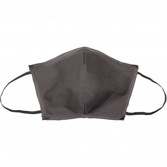 Stormy Colored Canvas Face Mask w/ Elastic Ear Loops