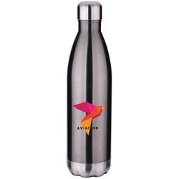 Titanium Full Color Vacuum Insulated Stainless Steel Custom Water Bottle – 