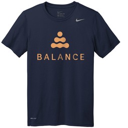 College navy - Nike Team rLegend Custom Tee - Men's
