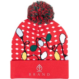 Red Ugly Sweater Custom Embroidered Beanie