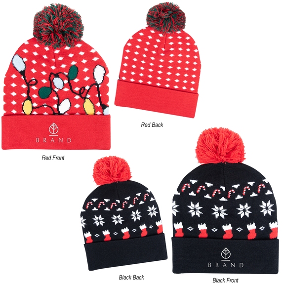 Group Ugly Sweater Custom Embroidered Beanie