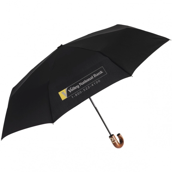 Black Ultra Light Fashion Auto Open Custom Umbrella