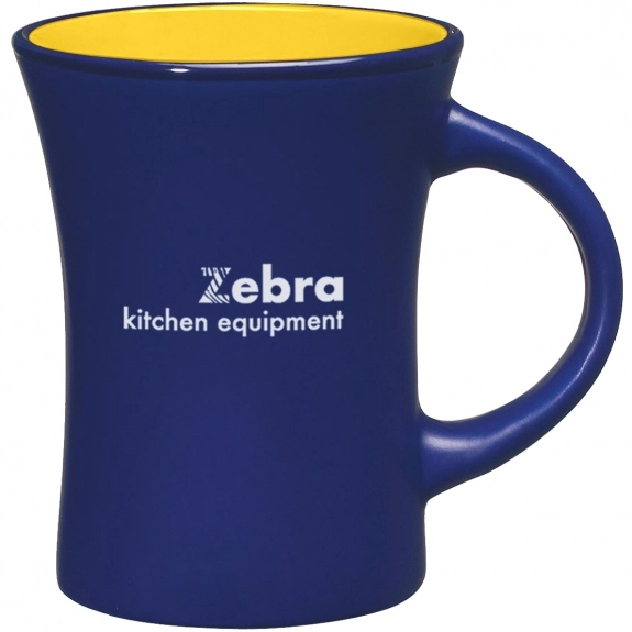 Cobalt Blue/Yellow Aztec Flare Custom Coffee Mug