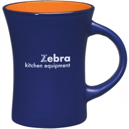 Cobalt Blue/Orange Aztec Flare Custom Coffee Mug