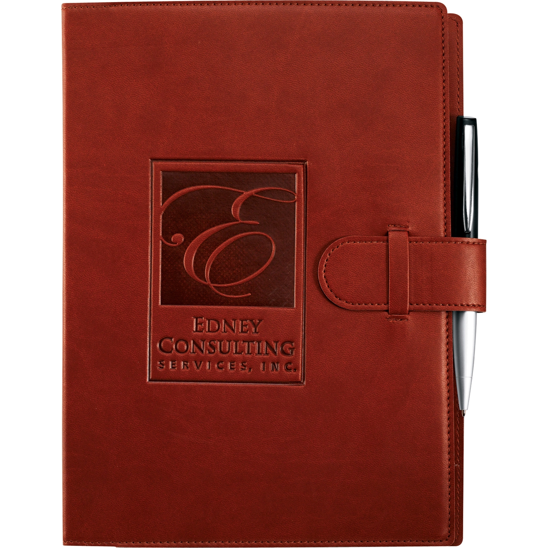 Vinyl Bound Promotional Journal Book w/ Tab Closure ePromos