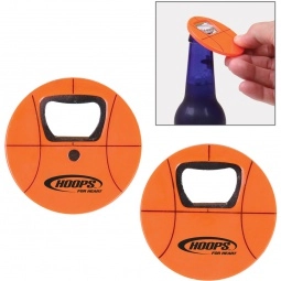 Orange Basketball Shape Promotional Bottle Opener
