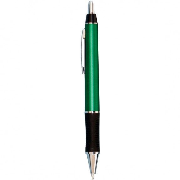 Green Glossy Custom Pen w/ Rubber Grip