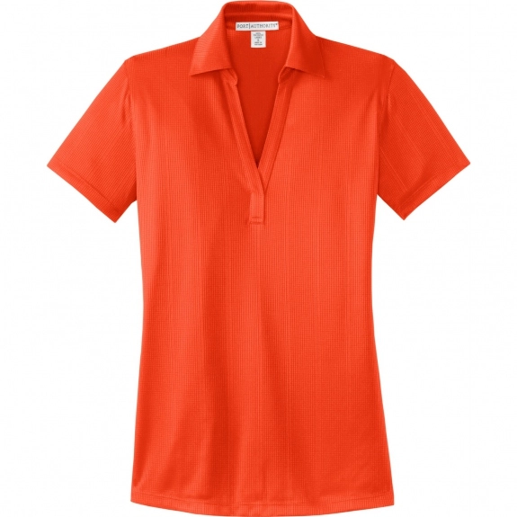 Autumn Orange Port Authority Lightweight Custom Polo Shirts - Women's