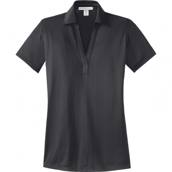Grey Smoke Port Authority Lightweight Custom Polo Shirts - Women's