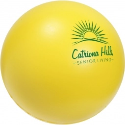 Yellow - Slow-Release Squishy Custom Stress Balls - Round