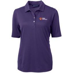 College Purple - Cutter & Buck Virtue Eco Pique Recycled Custom Polo - Wome