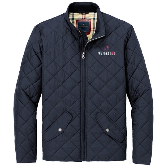 Night Navy - Brooks Brothers&#174; Custom Logo Quilted Jacket - Men's