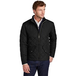 Front - Brooks Brothers&#174; Custom Logo Quilted Jacket - Men's