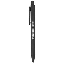 Black - Recycled Custom Logo Milk Carton Pen