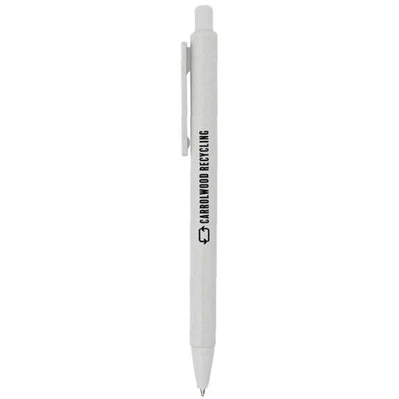 Gray - Recycled Custom Logo Milk Carton Pen