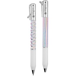 Silver Promotional Custom Logo Accordion RABS Pen