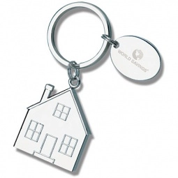 House Shaped Promotional Keychain