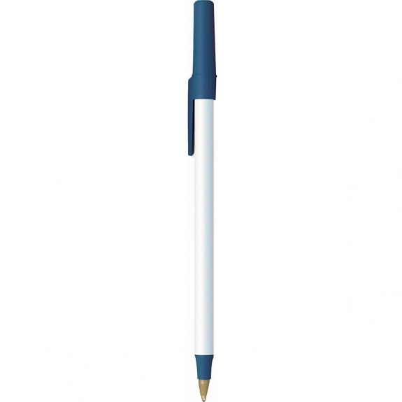 Navy Blue BIC Round Stic Ecolutions Custom Pens