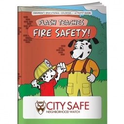 Multi Promo Coloring Book - Flash Teaches Fire Safety
