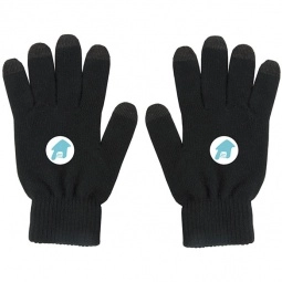 Black/ Dark Charcoal Touchscreen Winter Custom Gloves