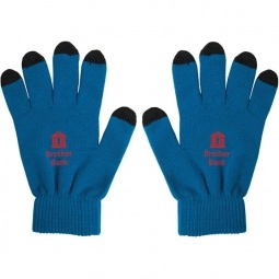 Royal Blue/Black Touchscreen Winter Custom Gloves