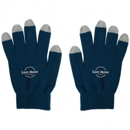 Navy Blue/Grey Touchscreen Winter Custom Gloves