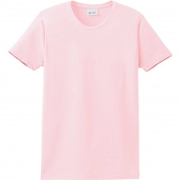 Pale Pink Port & Company Essential Logo T-Shirt - Women's - Light Colors