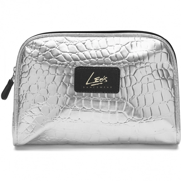 Silver Fashion Forward Custom Cosmetic Bag