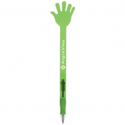 Translucent Green Waving Hand Novelty Custom Pens 