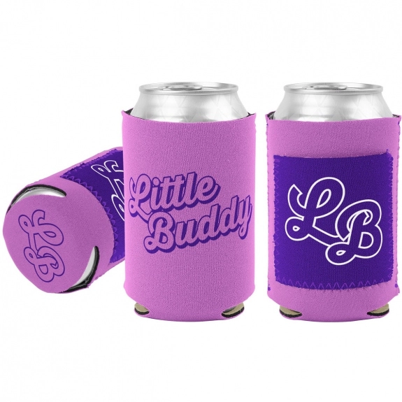 Orchid Little Buddy Custom Can Coolers w/ Pocket