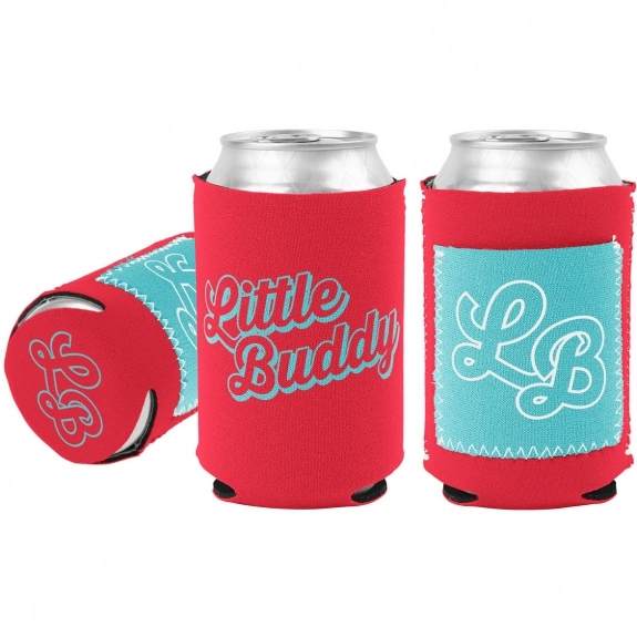 Red Little Buddy Custom Can Coolers w/ Pocket