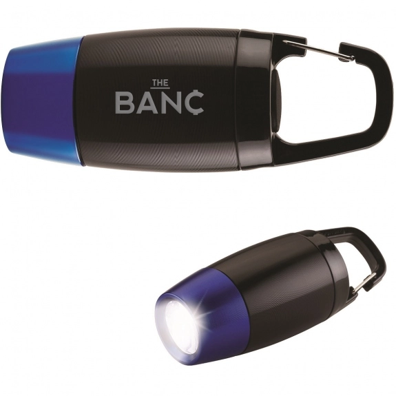 Blue - Clip-On LED Custom Flashlight w/ Lantern