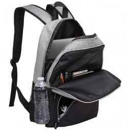 In Use - Two-Tone Promotional Laptop Backpack - 15"