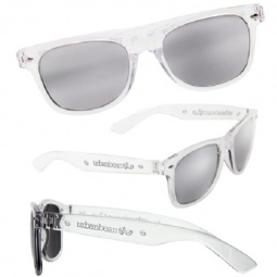 Silver - Mirrored Lens Custom Sunglasses