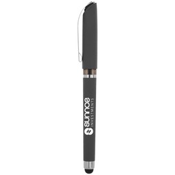 Gray Avendale Velvet Touch Custom Stylus Gel Pen