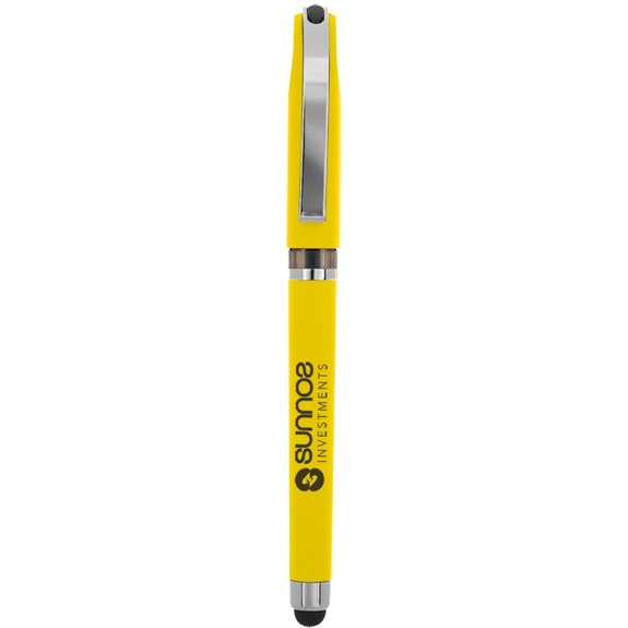 Yellow Avendale Velvet Touch Custom Stylus Gel Pen